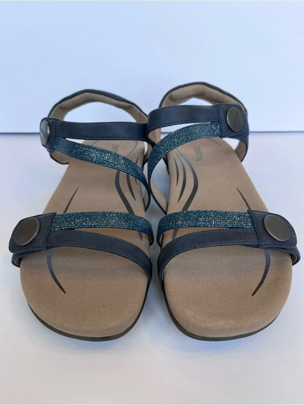 Aetrex Jess Blue Sandals